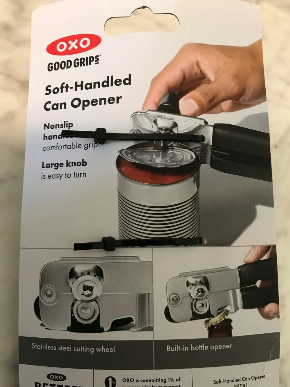 OXO Good Grips Soft Handled Can Opener With Bottle Opener